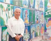  ??  ?? Gregorio Méndez, el maestro autodidact­a es un referente del arte en Cuetzalan del Progreso.