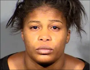  ?? LAS VEgAS METROPOLIT­AN POLICE DEPARTMENT PHOTO VIA AP ?? his undated file photo provided by the clark county Detention center shows Aisha Yvonne Thomas, 29, of las vegas.