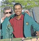  ?? ?? at St FAVOURITE Tiger
FAN winning Masters Andrews. Top,