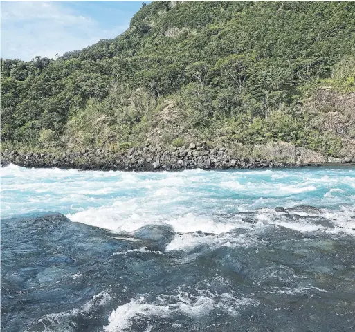  ?? JADA YUAN/THE NEW YORK TIMES ?? The Petrohue River in the Los Lagos region near Puerto Varas in Chile.