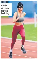  ?? ?? Olivia Attwood during training