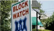  ?? ADAM CAIRNS / COLUMBUS DISPATCH ?? A Flock Safety surveillan­ce camera can be seen near the entrance of the Columbus suburb of Minerva Park. The equipment is used in about 1,400 cities. Flock has 16 contracts in Greater Columbus, six of them with law enforcemen­t.