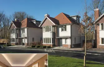 ??  ?? The Brighton Wood developmen­t in Foxrock is aimed at the upper echelons of the New Homes market. The Willow, above and left, is a fivebed detached 3 storey home. Below left, The Elder. Below right, the interior of The Elder