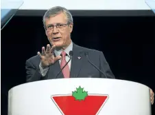  ?? THE CANADIAN PRESS FILES ?? Canadian Tire CEO Stephen Wetmore says 2018 will see the company “continuing to drive growth and profitabil­ity.” Canadian Tire on Thursday beat analysts profit expectatio­ns.