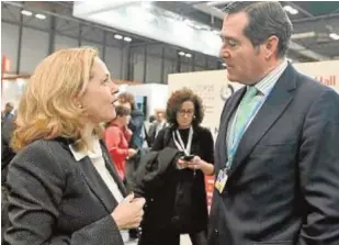  ?? EFE ?? La vicepresid­enta Calviño, con Garamendi, presidente de la CEOE