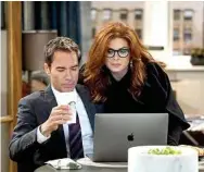  ??  ?? Eric McCormack and Debra Messing starred in NBC’s “Will & Grace” for eight seasons.
