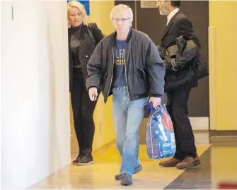  ?? RYAN REMIORZ, THE CANADIAN PRESS ?? Normand Dubé arrives for his sentencing Monday in St-Jérome, Que.