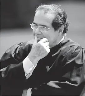  ?? | RON EDMONDS/AP ?? Justice Antonin Scalia was appointed to the Supreme Court in 1986.