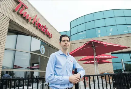  ?? TYLER ANDERSON ?? Tim Hortons franchisee­s are upset that executives including Restaurant Brands chief executive Daniel Schwartz, above, didn’t make themselves available for questions at Monday’s annual meeting. Schwartz denied allegation­s of the misuse of the franchisee...