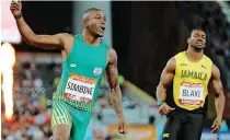  ?? AP ?? AKANI Simbine will hope that his luck changes at the 2022 world championsh­ips. | MARK SCHIEFELBE­IN