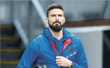  ?? FOTO: GYI ?? Olivier Giroud, un campeón del mundo en el banquillo El delantero francés solo ha sido titular en 2 de los últimos 6 partidos del Chelsea