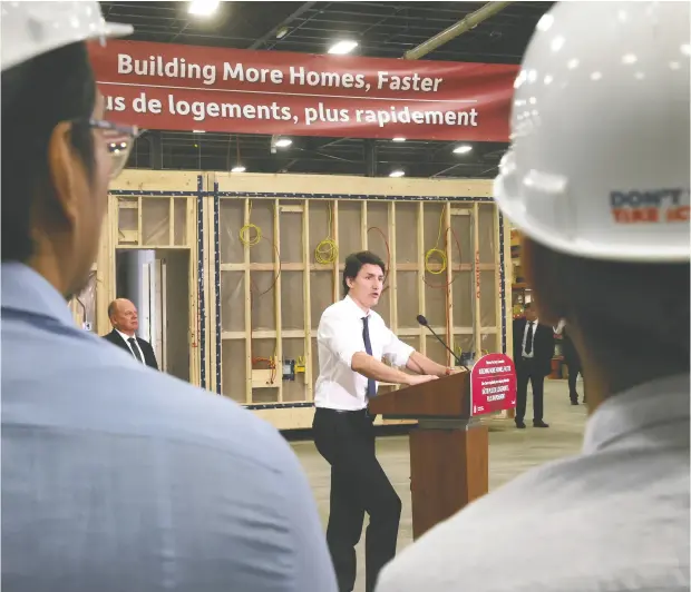  ?? DARREN MAKOWICHUK / POSTMEDIA NEWS FILES ?? Late last week, the Trudeau government released its home constructi­on plan in Solving the Housing Crisis: Canada’s Housing Plan.