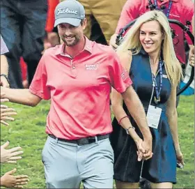  ?? FOTO: EFE ?? Quinto título de su carrera Webb tiene un US Open, un torneo de la Fedex y este TPC