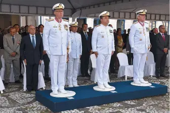  ?? DIVULGAÇÃO ?? Almirante Cambra (à esquerda) e Almirante Humberto, que passou o comando após 2 anos