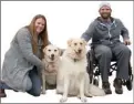  ?? Special to the Herald ?? Lara and Matthew Smith are shown with their dogs Lady and Ruth.