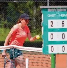  ?? Foto: Oliver Reiser ?? Gersthofen­s Spitzenspi­elerin Lenka Bruchova hat bisher alle ihre Einzelspie­le gewon nen.