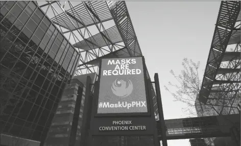  ?? ASSOCIATED PRESS ?? THIS SEPT. 3 PHOTO SHOWS THE PHOENIX CONVENTION CENTER in Phoenix. The facility has offered some relief to people living on the street during record-breaking temperatur­es and the coronaviru­s pandemic.