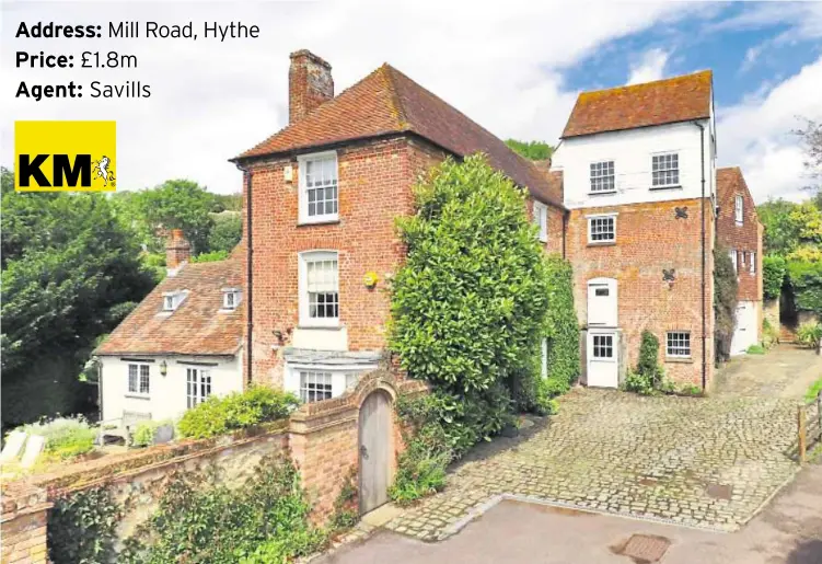  ?? ?? Address: Mill Road, Hythe Price: £1.8m
Agent: Savills