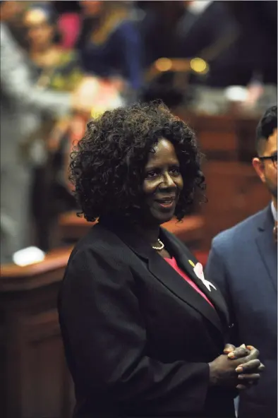  ?? Hearst Connecticu­t Media file photo ?? Rep. Patricia Billie Miller, D-Stamford, during the state legislatur­e's first session of the year inside the House chamber of the Capitol in Hartford on Feb. 7, 2018.