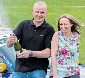  ?? Pictures: JIM BENNET; STEVE PARSONS/PA ?? Neil Trotter and partner Nicky Ottaway celebrate his whopping win in 2014