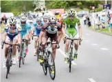  ??  ?? BE LOW Matej (right) went with a breakaway at Amstel Gold