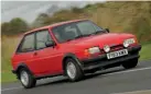  ??  ?? Ford’s hot XR2 Fiestas arrived in the ’80s