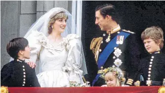  ?? REUTERS ?? Prince Charles and Princess Diana stand on the balcony of Buckingham Palace in London, following their wedding at St. Pauls Cathedral, June 29, 1981.