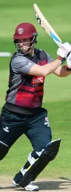  ??  ?? In form: Jim Allenby made 144 for Somerset against Glamorgan