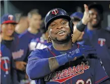  ?? FILE PHOTO BY THE ASSOCIATED PRESS ?? Miguel Sano, who played for the Class AA Chattanoog­a Lookouts in 2015 before being called up to the majors, is thriving with the Minnesota Twins this season. The 24-year-old third baseman, who had 20 home runs entering Friday, will play in Tuesday’s...