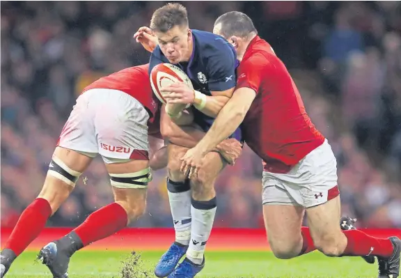  ?? Picture: PA. ?? Huw Jones has been one of the most effective attacking and defensive centres in internatio­nal rugby in 2018.