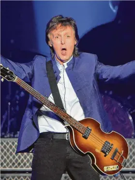  ?? Silvia Flores / TNS ?? Paul McCartney is at the beginning of a tour behind his new album, on which he worked with current, trendy producers.