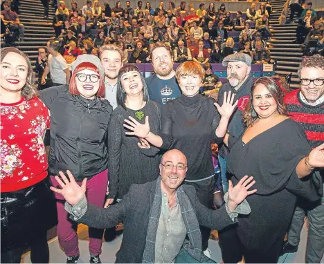  ??  ?? CREATIVE Dundee’s 20th PechaKucha event was held at Dundee Rep. The sold-out event was streamed online.
The event sees speakers (some of whom are pictured) present 20 images, each for 20 seconds, about which they give a short talk.
It brings people...