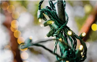  ?? Melissa Phillip/Staff photograph­er ?? From now until Jan. 13, South Post Oak Recycling Center will take Christmas lights in exchange for cash to prevent the decoration­s from ending up in a landfill.