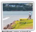  ??  ?? Residents were warned to flee coastal areas.