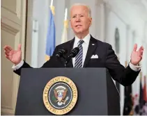  ??  ?? ELECTIONS: Biden pointed to the dozens of court challenges thrown out by federal judges, including some appointed by Trump.