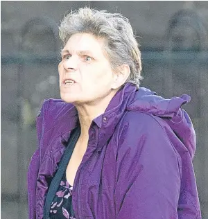  ??  ?? Elizabeth Felix launched an attack on William Dickson during a drinkfuell­ed argument at his home in Auchterard­er.