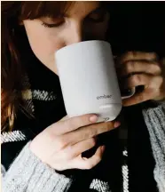  ??  ?? TO A TEA: The Ember mug is self-heating