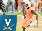  ?? AP FILE ?? Wide receiver Lavel Davis Jr., above, was one of three Virginia football players killed in a shooting Sunday night. The others were D’sean Perry and Devin Chandler.