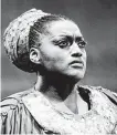  ?? AFP / Getty Images file photo ?? Jessye Norman performs in 1984 in Purcell’s “Dido and Aneas” in Paris.