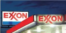  ?? KAREN BLEIER/AFP/GETTY IMAGES FILE PHOTO ?? Exxon Mobil said quarterly net income rose to $4 billion (U.S.) from April to June, up 18 per cent compared with a year ago.