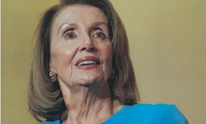  ?? ALEX WONG/GETTY IMAGES ?? U.S. Rep. Nancy Pelosi said after being nominated by Democrats to be the next speaker of the House, “Let us just take a moment to dwell around the fact that we are in the majority.”