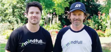  ??  ?? Right: Former cricket teammates Matt Runnalls (left) and Dan Best have developed a powerful song and music video based on Matt’s journey with mental health.