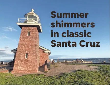  ?? PHOTOS BY JEFFERSON GRAHAM/USA TODAY ?? The Mark Abbott Memorial Lighthouse Museum houses the Santa Cruz surfing museum. And you can see some pretty amazing surfers in action from Lighthouse Point, too.