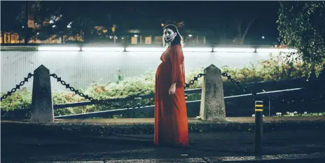  ??  ?? In Prevenge, Alice Lowe plays a woman tormented by the voice of her unborn child Front Row Filmed Entertainm­ent