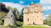  ??  ?? The model Rachelle Summers, right, posed for an ‘artistic’ nude photoshoot at Craigievar Castle in Scotland, left