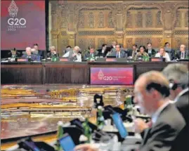  ?? REUTERS ?? Indonesia President Joko Widodo (centre) addresses the G20 leaders summit in Nusa Dua, Bali.