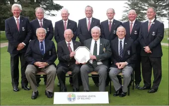  ??  ?? The England team, winners of the Junior Home Internatio­nal tournament in Rosslare on Thursday. Back (from left): Douglas Cameron, Alan Mew, Mark Stone, Ian Crowther, Stephen East, Bryan Hughes, Ian Attoe. Front (from left): John Furlong (Rosslare...