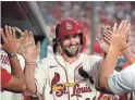  ?? JEFF ROBERSON/AP FILE ?? Cardinals first baseman Paul Goldschmid­t won the NL MVP award on Thursday after hitting .317 with 35 home runs and 115 RBIs this past season.