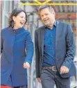  ?? FOTO: DPA ?? Erfolgreic­hes Führungsdu­o: Annalena Baerbock und Robert Habeck sind die beiden Bundesvors­itzenden der Grünen.