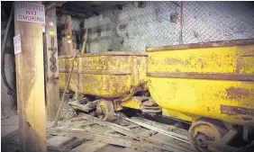  ?? COURTESY OF THE GRANTS/CIBOLA COUNTY CHAMBER OF COMMERCE ?? Old mining equipment is part of the New Mexico Mining Museum, the world’s only simulated uranium mining museum.